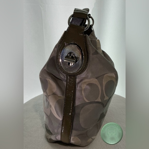 COACH Penelope Optic Silver Grey Shoulder Bag E1171-F17476 w/ Dust Bag - Picture 5 of 12